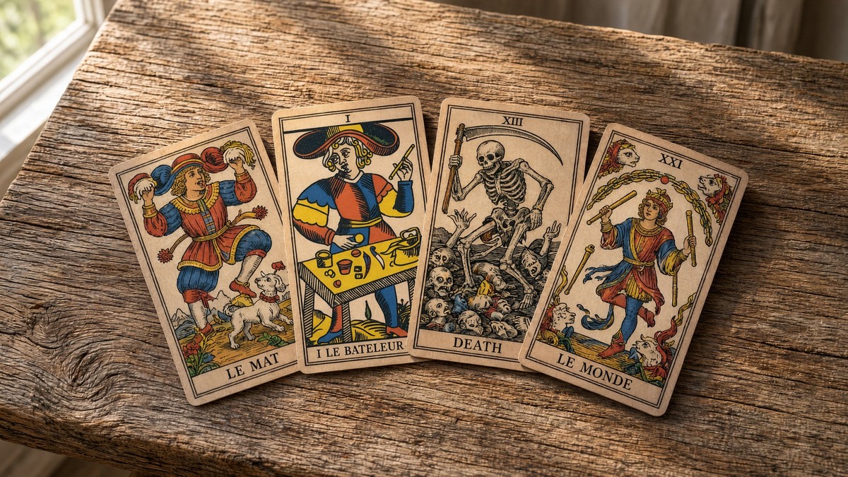 Los 22 Arcanos Mayores del Tarot